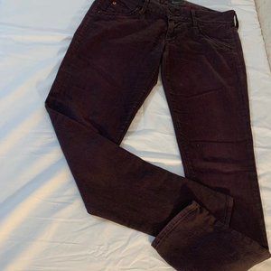 Hudson Straight Leg Purple Jeans